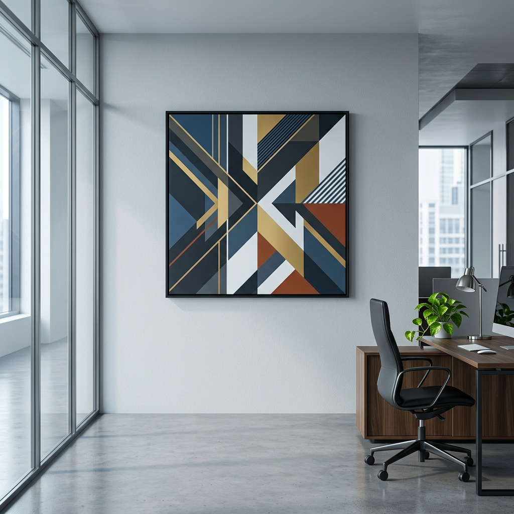 corporate office – minimal geometric artwork