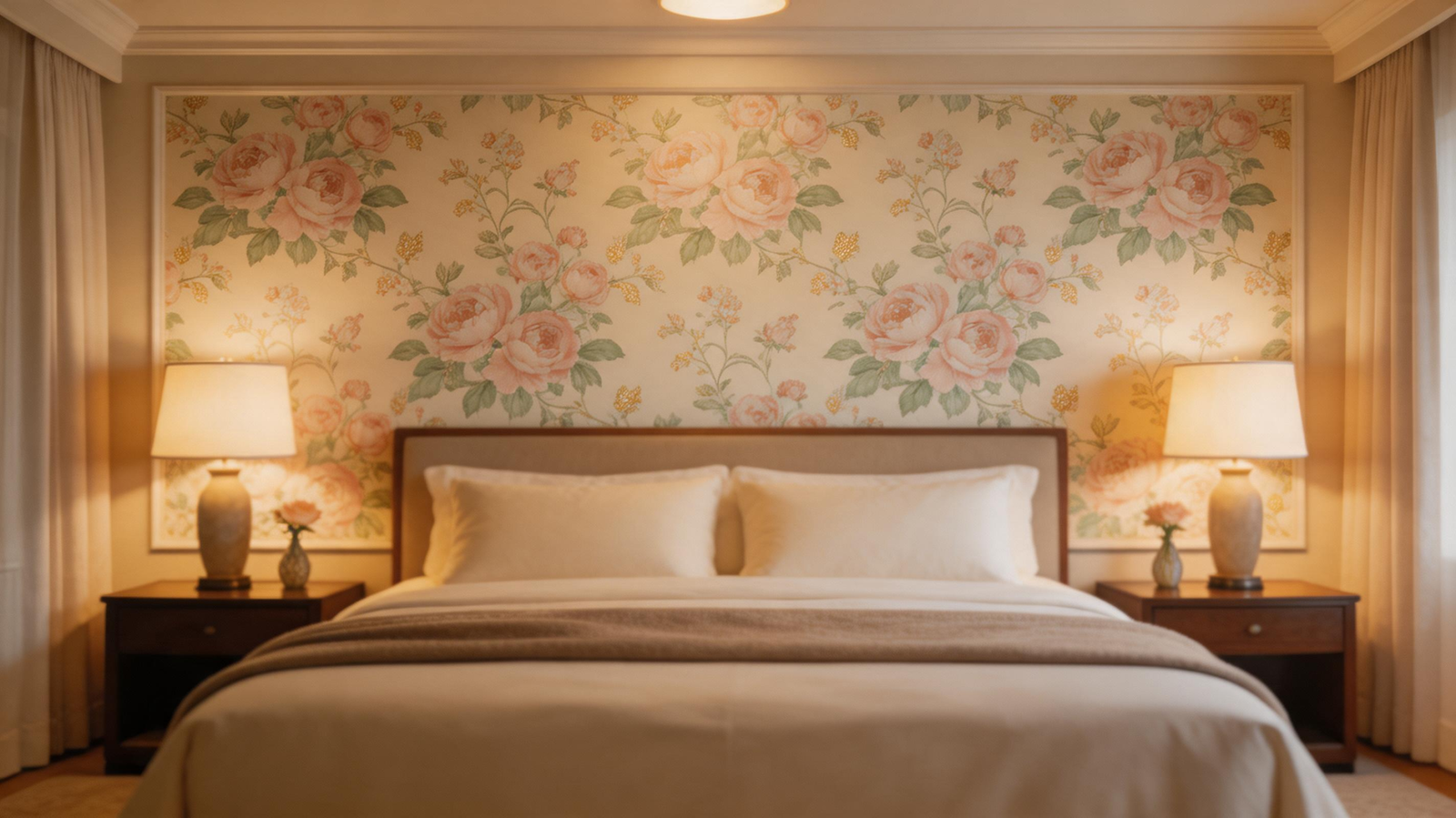 floral & patterned wallpapers – warm & elegant