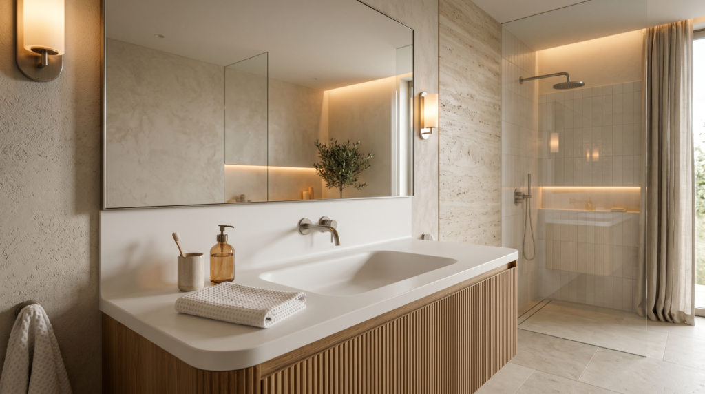 bathroom corian