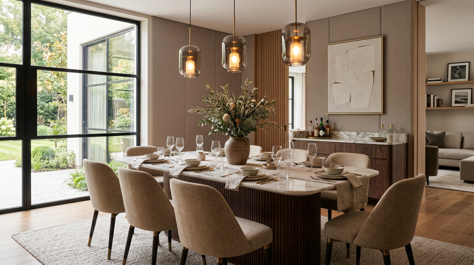 interior design (modern dining space concept)