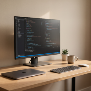 minimal software development workspace